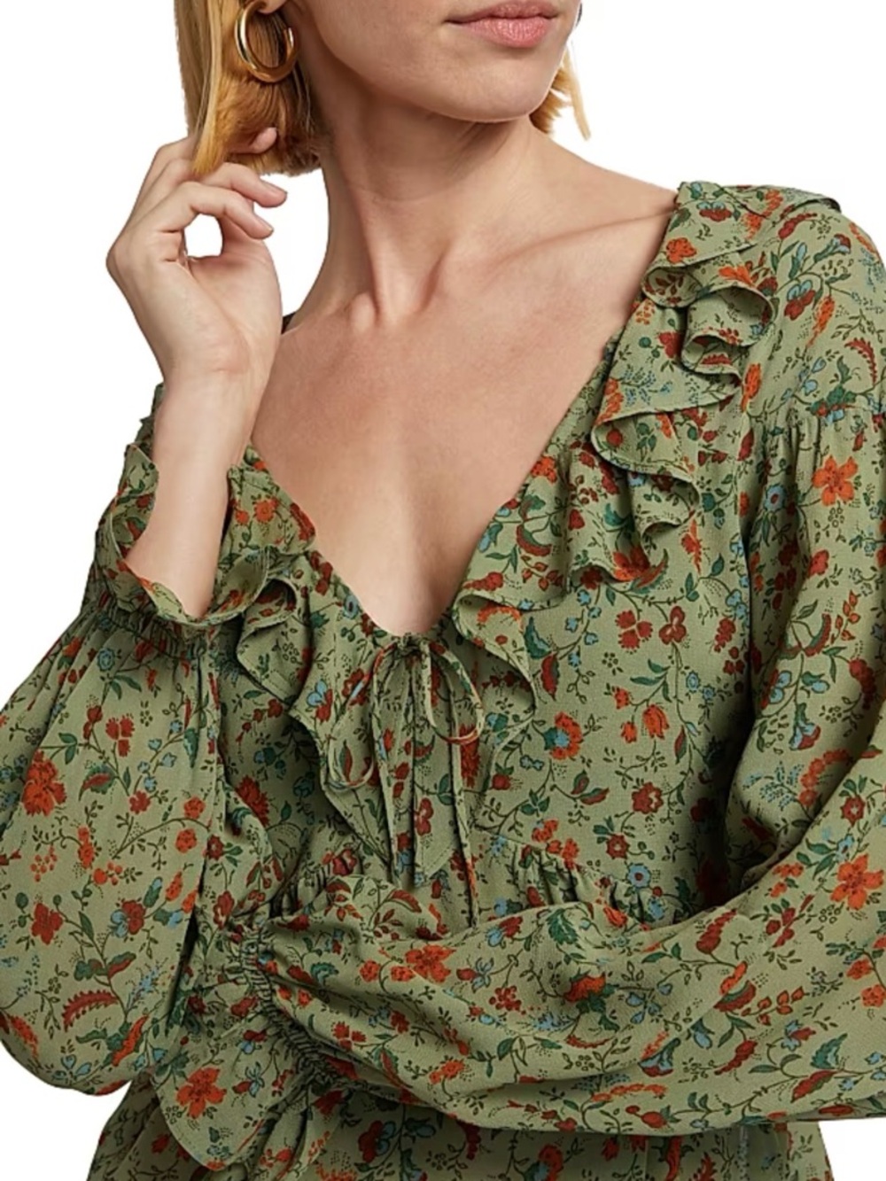 Wyn Floral Ruffled Top - Picture 7 of 7